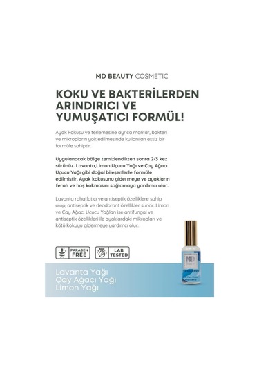 Md Beauty Ayak Kokusu Önleyici Krem 50 ML