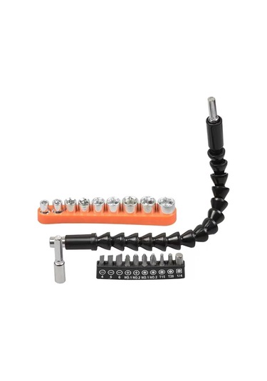 Esnek Açı Uzatma Bit Kiti Matkap Veya Tornavida İçin 1/4 'soket Adaptör Aracı Matkap Derecesi Dik Açılı Matkap Ekleme Renk: 32pc