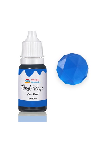 Epoksi Reçine Opak Boya Pigment Opak Epoksi Boyası 20 Ml Cam Mavi - 1089