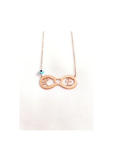 Gümüş Harfli Sonsuzluk Kolye 452987804