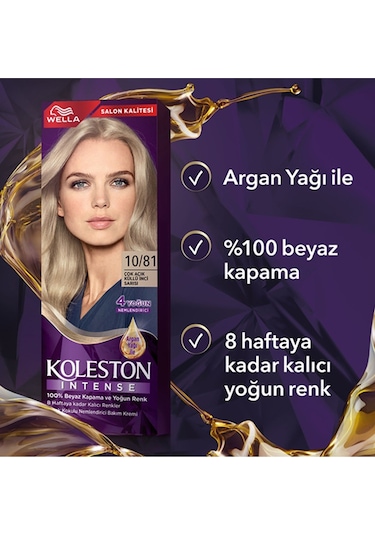 Koleston Intense Saç Boyası 10.81 Çok Açık Küllü İnci Sarısı