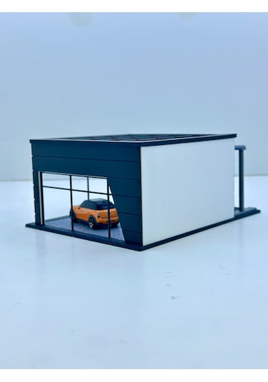 1/64 Ölçekli Tofaş Diorama Tasarımlı Araç Sergileme Garajı 3d Baskı