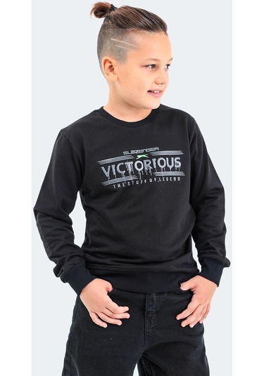 Slazenger DUNA IN Çocuk  Siyah Sweatshirt