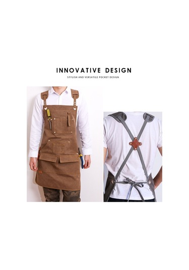 Sones Tuval Önlük Berber Kavurma Kafe Bahçecilik Ağaç İşleri Erkekler Ve Kadınlar Tuval İş Kıyafetleri
