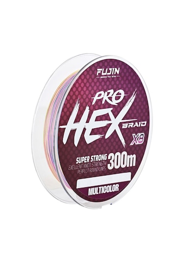 Fujin Pro Hex 8x 300mt Multicolor İp Misina 0,16 Mm