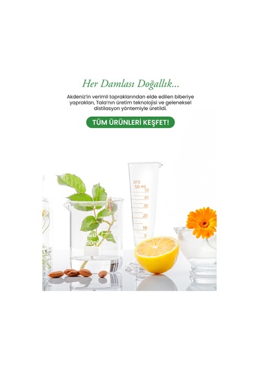 Tala Biberiye Suyu Dökülme Karşıtı Ve Saç Uzamasını Destekleyici Saç Toniği %100 Saf Ve Doğal 100 ML