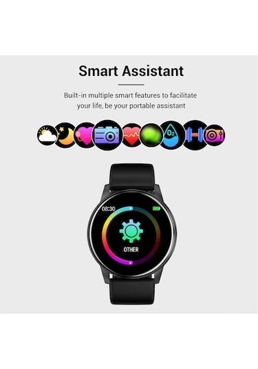 Leezsing "zl01 Akıllı Saat (İthalatçı Garantili): Kalp Atışı, Tansiyon Takibi, 8 Spor Modu, Ip67 Su Geçirmez, İos/android Uyumlu"