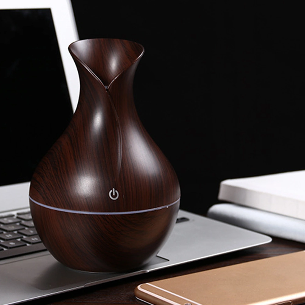 Youtek Ev İçin Sessiz Ultrasik Mikro Nemlendirici, Kumandalı Aromaterapi Makinesi, 130ml Su Kapasitesi, Aç-kullan Açık Ahşap Desenli