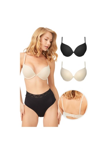 Cottonhill Lol Up Push Up Balenli Sütyen 2'li Paket-2 Çok Renkli