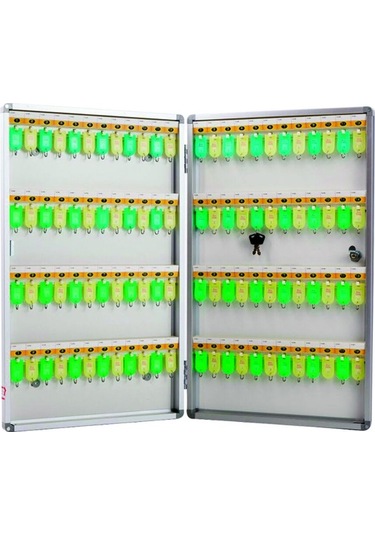 120 Anahtar Kapasiteli İthal Alüminyum Dolap Pano 40x78x6 Cm-h1120