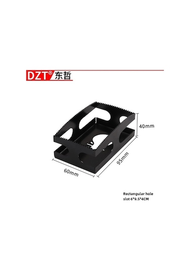 Besthome1 Ahşap İşleri İçin Kare Delik Açıcı - Elektrikli Aksesuar, Dayanıklı, Kolay Kullanım 88927 Siyah Dikdörtgen