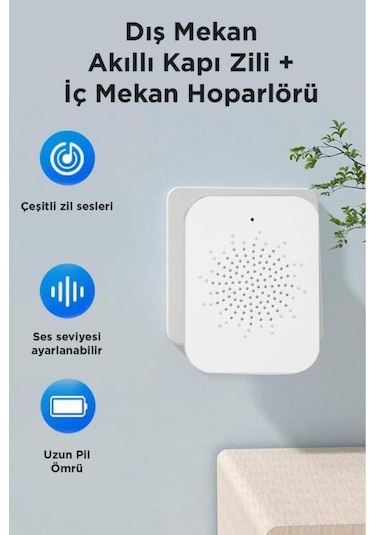 X9 Akıllı Su Geçirmez Kamerali Gece Görüşlü Kablosuz Kapı Zili