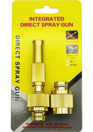 Sarı - Alüminyum Hortum Fiskiye Aparatı Çift Fonksiyonlu 5224 Diğer