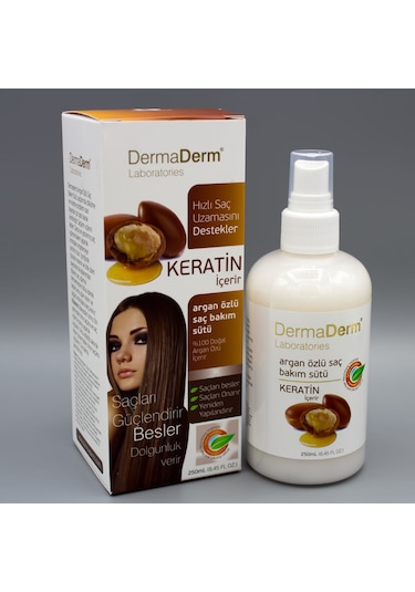Dermaderm Argan Yağı Özlü Saç Bakım Sütü 250 ML