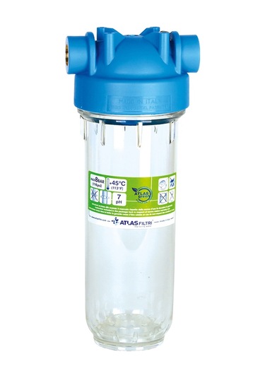 Atlas 10" Dp Mono Housıng 3/4'' Dolu Filtre Kabı - Silifozlu