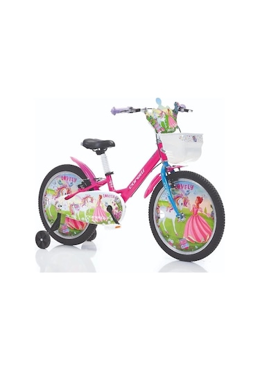 Corelli Lovely Kız Çocuk Bisikleti V 20 Jant Turkuaz Beyaz Çok Renkli