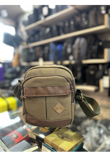 Trg Polo Boss Haki Ön Cepli Ayarlanabilir Çapraz Askılı Unisex Om Haki