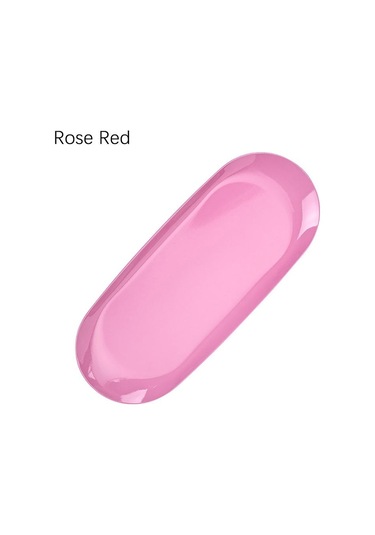 Paslanmaz Çelik Takı Tepsisi Masaüstü Saklama Tabağı Kozmetik Takı Tabağı Metal Tepsi Gül Kırmızı