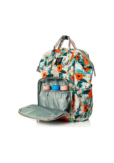 Lal Baby Flowers Anne Bebek Bakım Sırt Çantası Çok Renkli