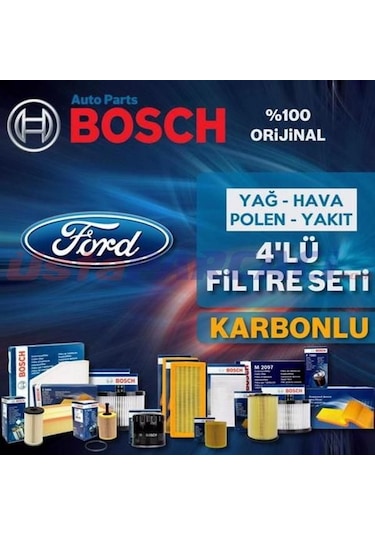 Ford Focus Uyumlu 1.6 Tdcı Bosch  Filtre Bakım Seti 2007-2010 (495301089)