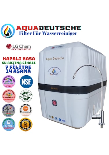 Elegance Beyaz Siyah 7 Filitre 14 Aşama 8 Litre Alkali Mineral Ve