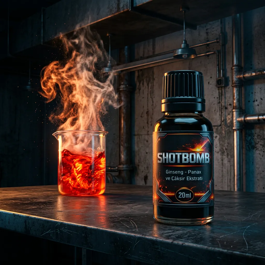 Shotbomb Ginseng Panax Çakşır Ekstratı Aktif Yaşam Takviyesi ''4x20ml''