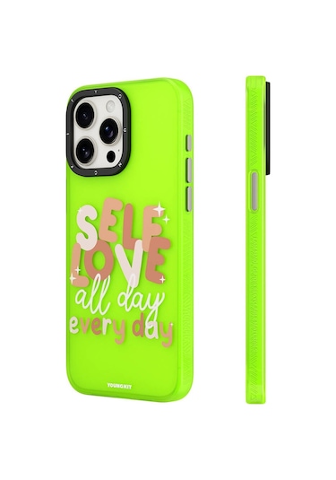 İphone 15 Pro Max Uyumlu Kılıf Bethany Green Tasarımlı Youngkit Sweet Language Kapak