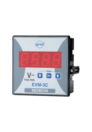 Entes Evm 3c 96 Alarm Kontaklı Voltmetre