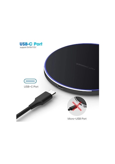 Qingmipy 50w Alüminyum Disk Masaüstü Kablosuz Telefon Şarj Cihazı