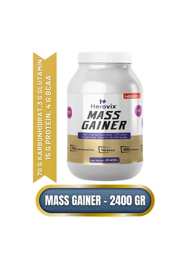 Mass Gainer 2400 Gr Çikolata Aromalı Yüksek Karbonhidrat & Protein