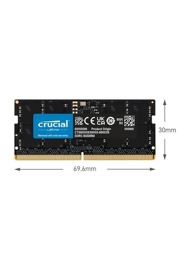 Crucial CT32G48C40S5 32 GB DDR5 4800 MHz CL40 Notebook Ram