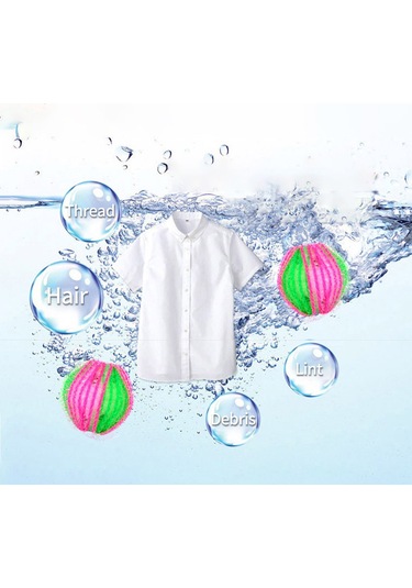 Youmex 6 Adet Pembe+yeşil 3.5cm Abssürekli Kullanılabilir Kir Ve Tüy Temizleyici Çamaşır Makinesi Topları - Kir Giderici, Çatlak Önleyici, Pratik Ev Kullanıma Uygun Yeşil