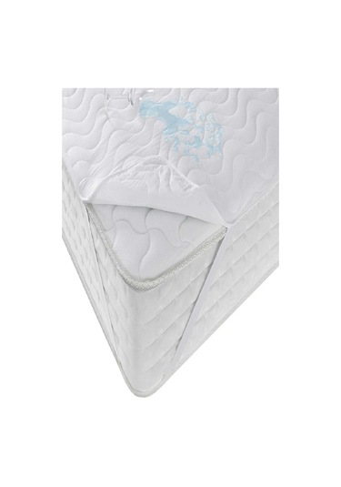 Divanev Kapitoneli Sıvı Geçirmez Alez 220x200 Cm Çift Kişilik Köşe Lastikli Beyaz