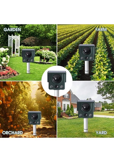 Lichen Ultrasonik Fare Kovucu, Kızılötesi Sensör Led Yanıp Sönen