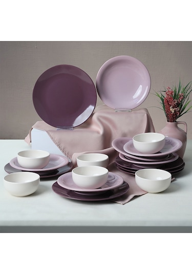Keramika Purple Mix Yemek Takımı 18 Parça 6 Kişilik 031-451-498