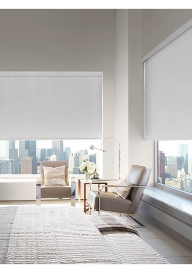 Venassa Beyaz Blackout Stor Perde Güneş Geçirmez Perde Zebra