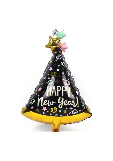 Yılbaşı Süsü New Year Şapka Folyo Balon 84 Cm 1