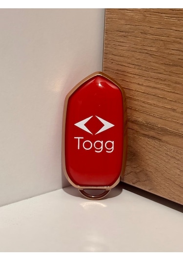 Amblemli Togg T10x-t10f Uyumlu Anahtar Kılıfı Kırmızı