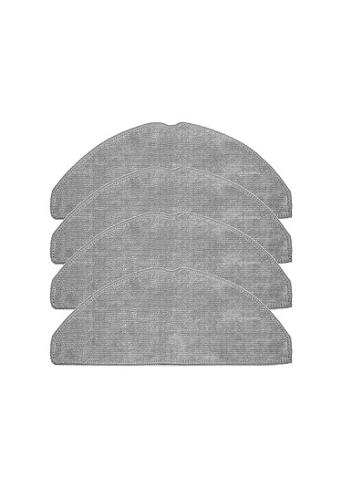 Synodicmonth Eufy L60 Robot Süpürge İçin 4'lü Yedek Parça Mop Bezi, Yıkanabilir Mikrofiber Mop Pedi Mop Bezi Aksesuarları