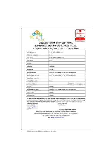 OG natural Organik Sade Kesme Çorbalık 200 G 6Ay