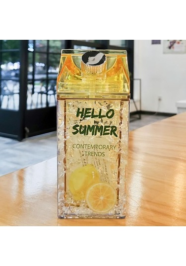 The Everything Store Yaz Aylarında Çift Katmanlı Kalınlaştırılmış Buzdolabı Soğutma Buz Kabı Saman Jel Bataklık Ezilmiş Buz Kabı 3zıhae Açık Sarı