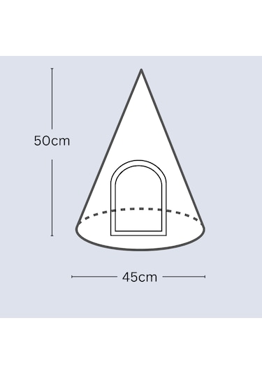 Beylini Kedi Evi Taşınabilir Dekoratif Çantalı Pet Evi 45x50