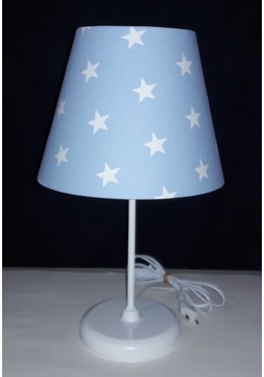 Mavi Yıldız Erkek Çocuk Odası Genç Odası Yatak Odası Abajuru