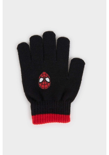 Defacto Erkek Çocuk Marvel Spiderman Triko Eldiven X9305a625wnbk32 Siyah