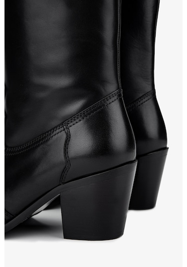 Valmenti Kadın Hakiki Deri Siyah Deri Casual Çizme 1046 21389 Bn Czm Sk24-25 Sıyah Dr Siyah Deri