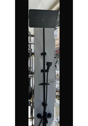 Boheme Fleko Mob Siyah Banyo Bataryası Ve Siyah Duş Seti Diğer