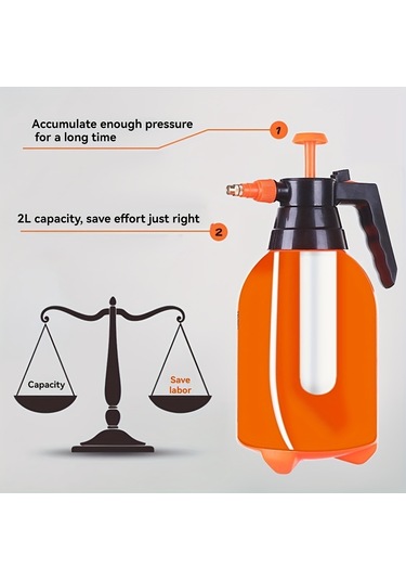 Tcherchı GQ85935 Uzun Boru Nozullu Hava Basınçlı Sulama Kabı 2 Parça Set Sarı