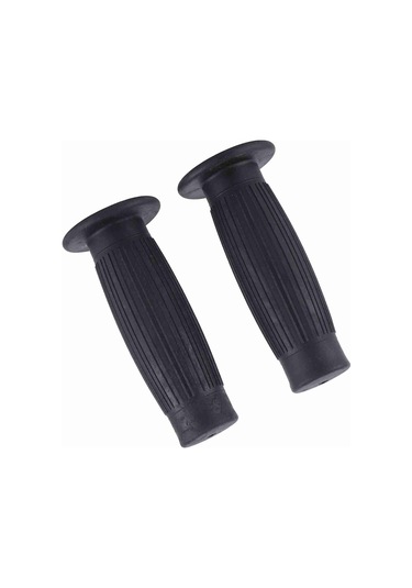 Konesam Motosiklet Lastik El Tutucu Seti: 22mm Sol-24mm Sağ, Dokulu Yüzey, Titreşim Emici, Kaymazsız, Klasik Tasarım Siyah