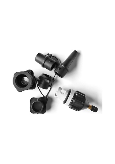 Dofolink Sup Pano, Kayak, Havlu Yatağı İçin Çok Amaçlı Nylon Flaş Devir Aleti Seti - Turuncu 1 Adet Adaptör + 5 Farklı Uç