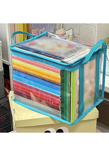 Homyl Temizle Kitap Saklama Çantası Seyahat Ev Ofis Için Su Mavi